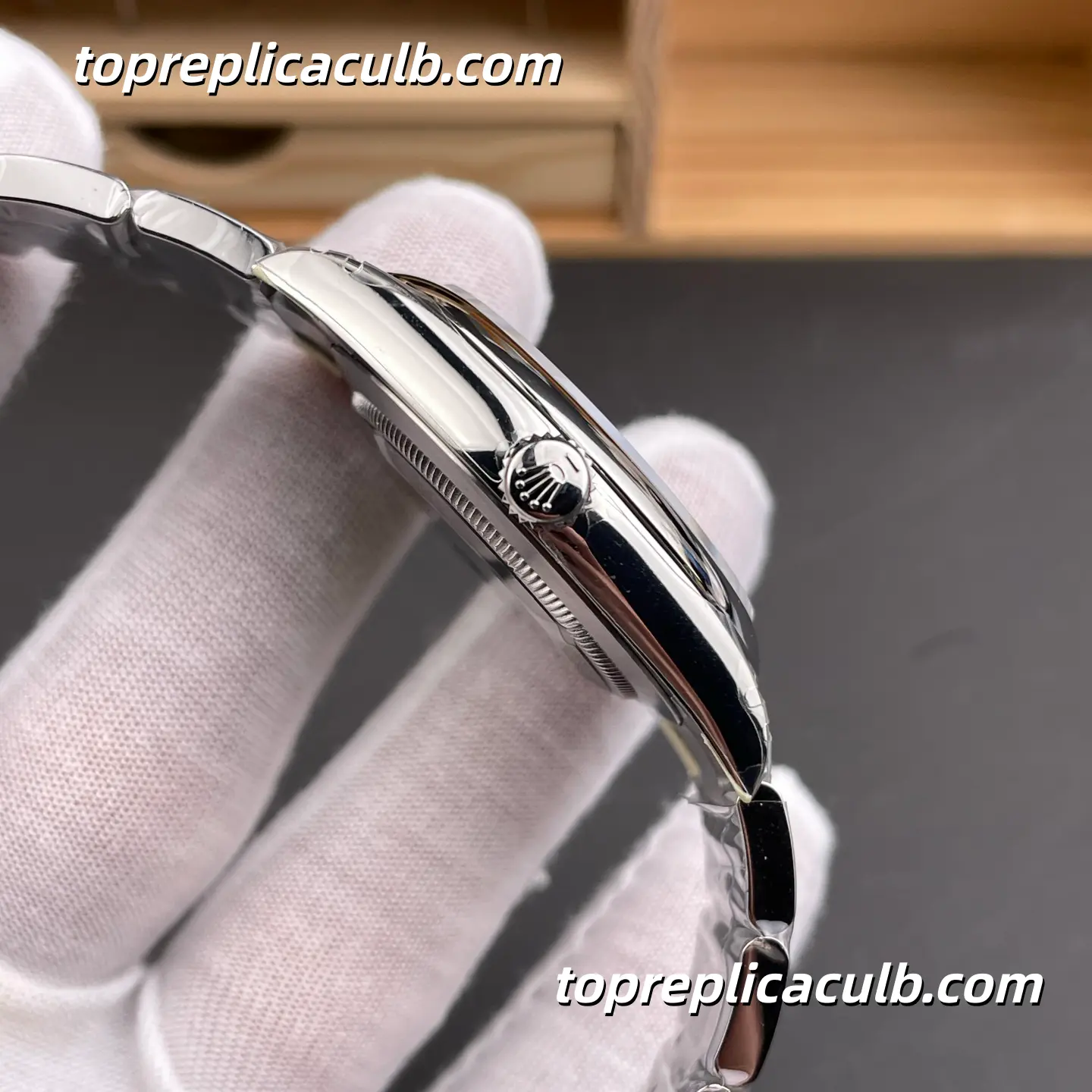 Rolex Oyster Perpetual 41MM 134300-0007 Salmon Dial Oyster Bracelet Super Clone Watch - Image 5