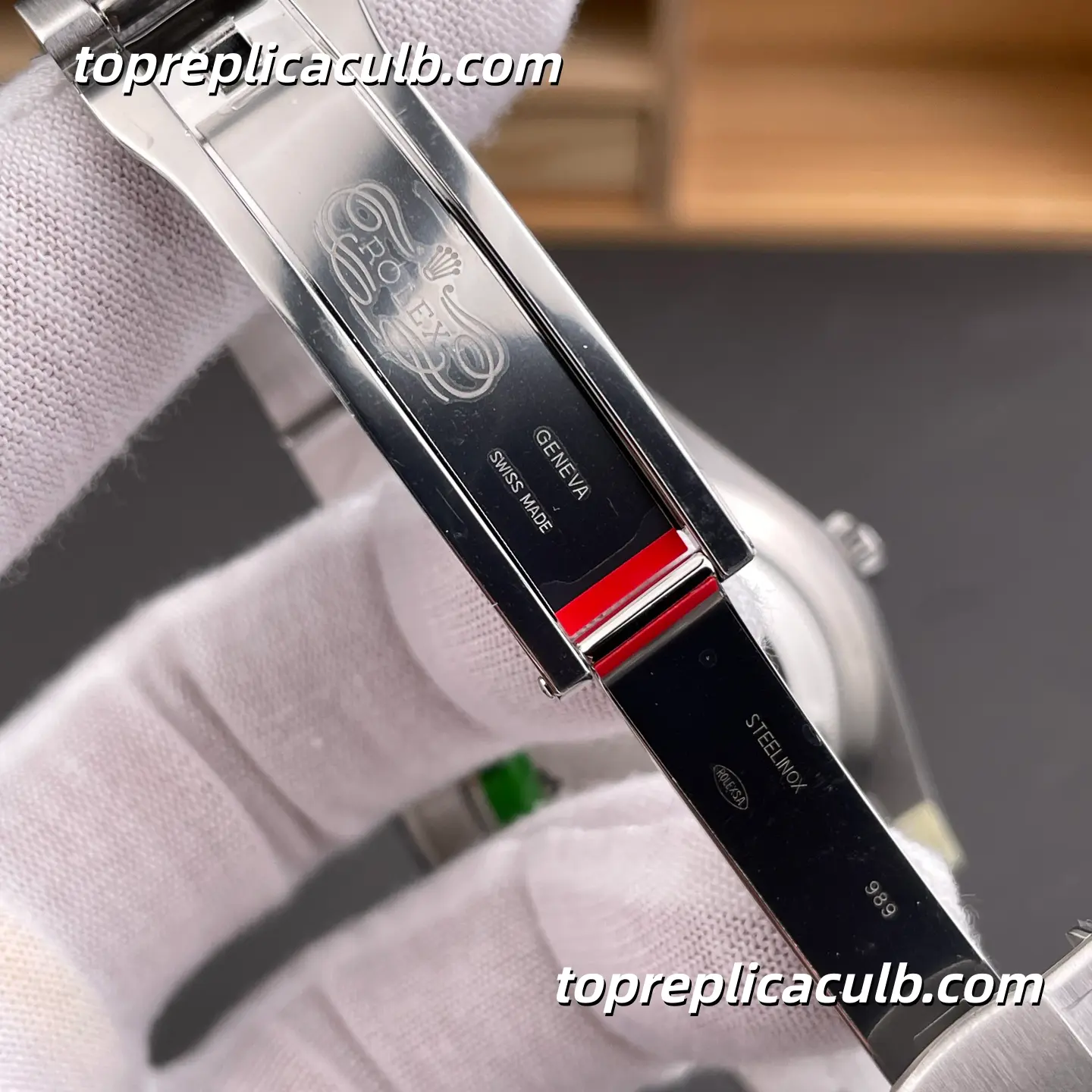 Rolex Oyster Perpetual 41MM 134300-0007 Salmon Dial Oyster Bracelet Super Clone Watch - Image 8