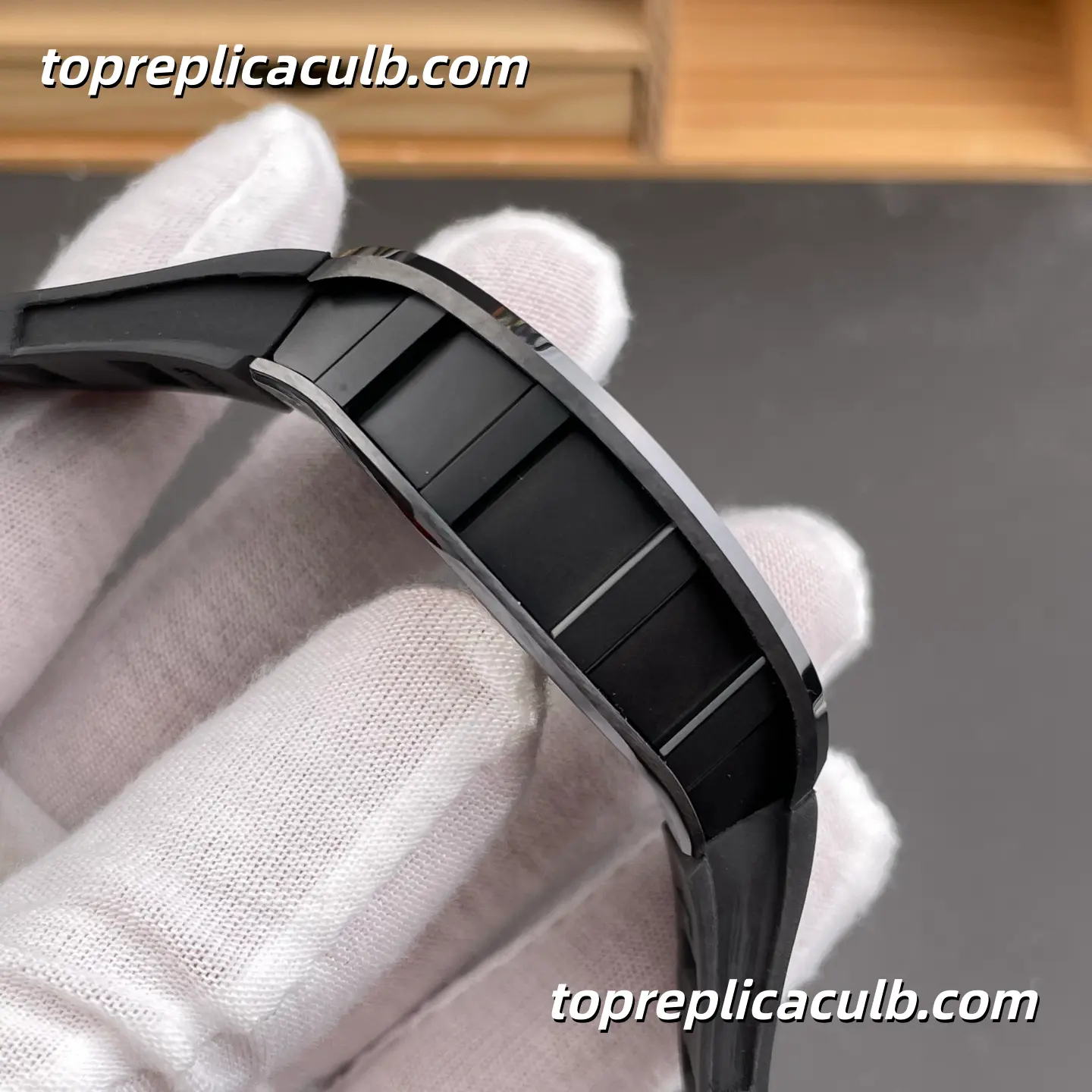 YS Factory Richard Mille RM052 Black Warrior Skull Tourbillon Black Ceramic Case 50x43mm Integrated Skeleton Movement Super Clone Watch - Image 7