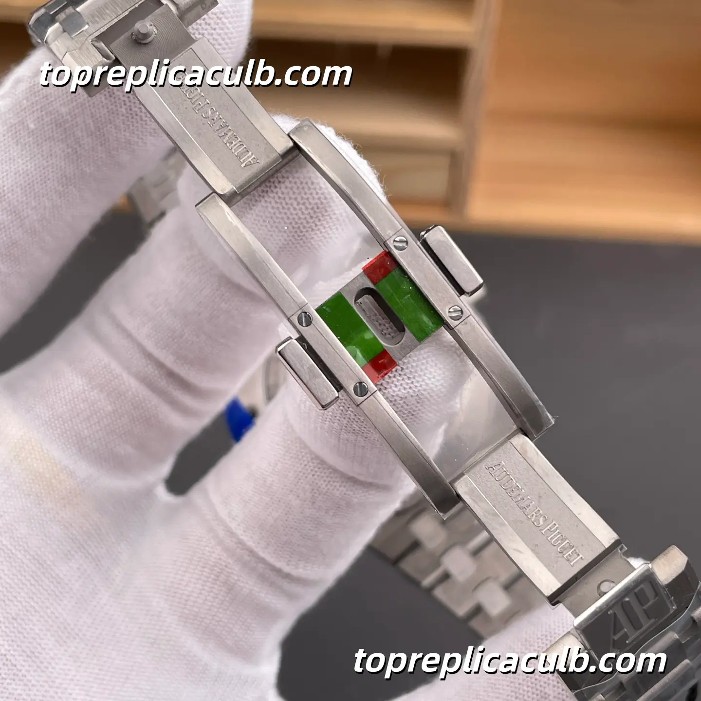 ZF Factory Audemars Piguet Royal Oak Jumbo Extra-Thin 39MM 15202IP.OO.1240IP.01 Blue Petite Tapisserie Dial Super Clone Watch with 2121 Automatic Movement - Image 7