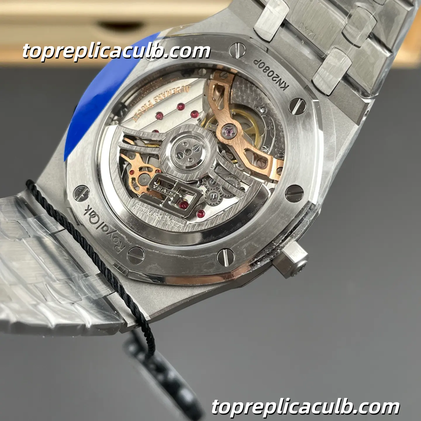 ZF Factory Audemars Piguet Royal Oak Jumbo Extra-Thin 39MM 16202ST.OO.1240ST.02 Blue Petite Tapisserie Dial Stainless Steel Bracelet Super Clone Watch with 7121 1:1 Automatic Movement - Image 9