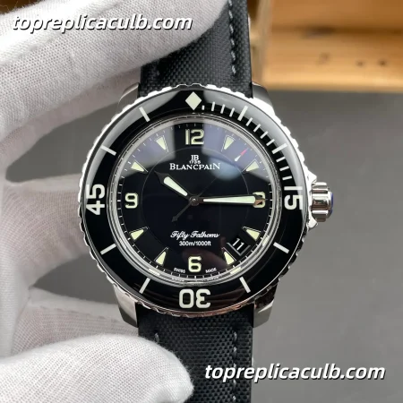 ZF Factory Blancpain Fifty Fathoms Super Clone Watch 45MM Black Dial 5015-1130-52A