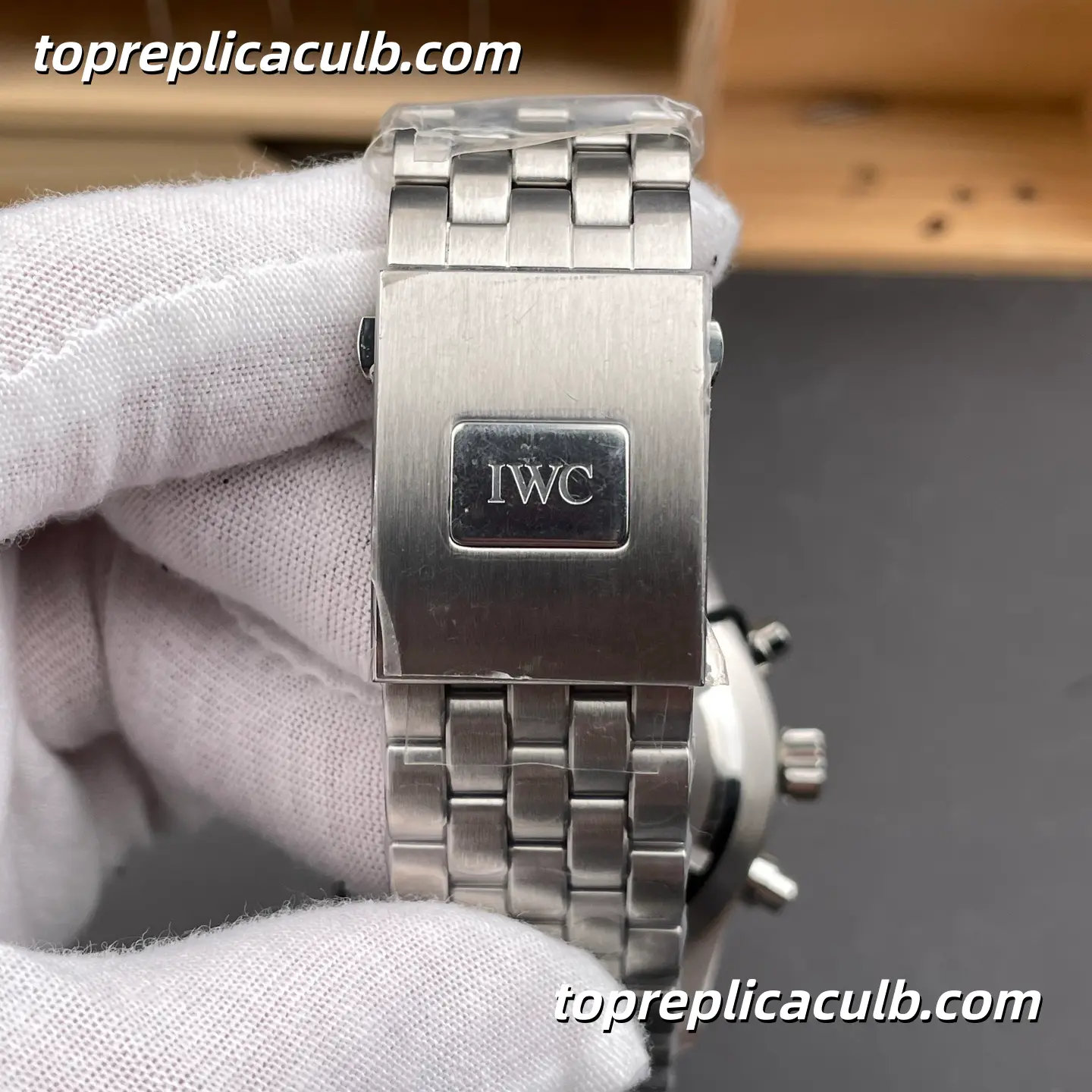 ZF Factory IWC Pilot Chronograph Super Clone Watch 43MM Black Dial IW377710 - Image 9