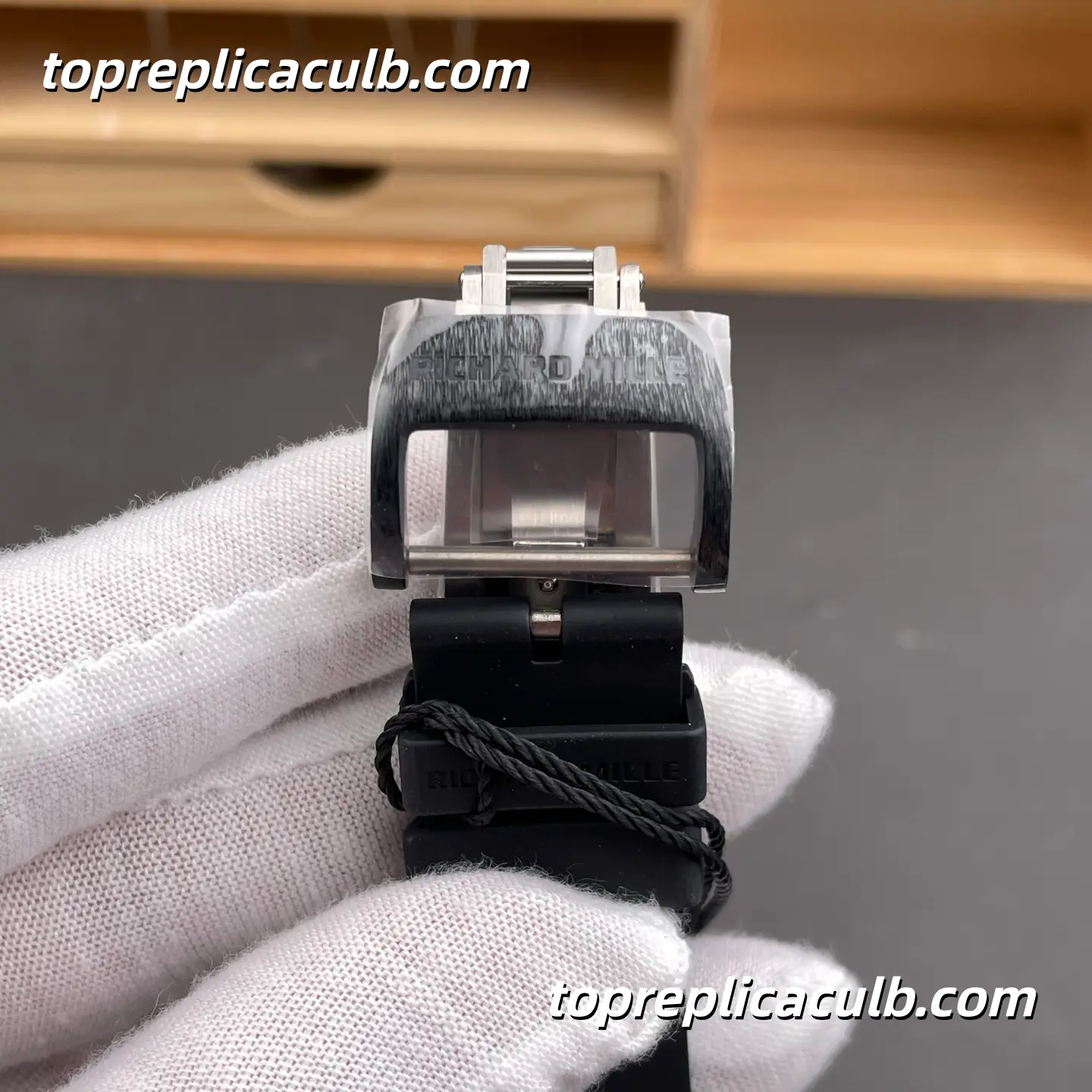 ZF Factory Richard Mille RM35-01 Rafael Nadal Black Red Carbon Fiber Skeleton Dial 51x42mm Super Clone Watch With RMUL3 Movement - Image 9