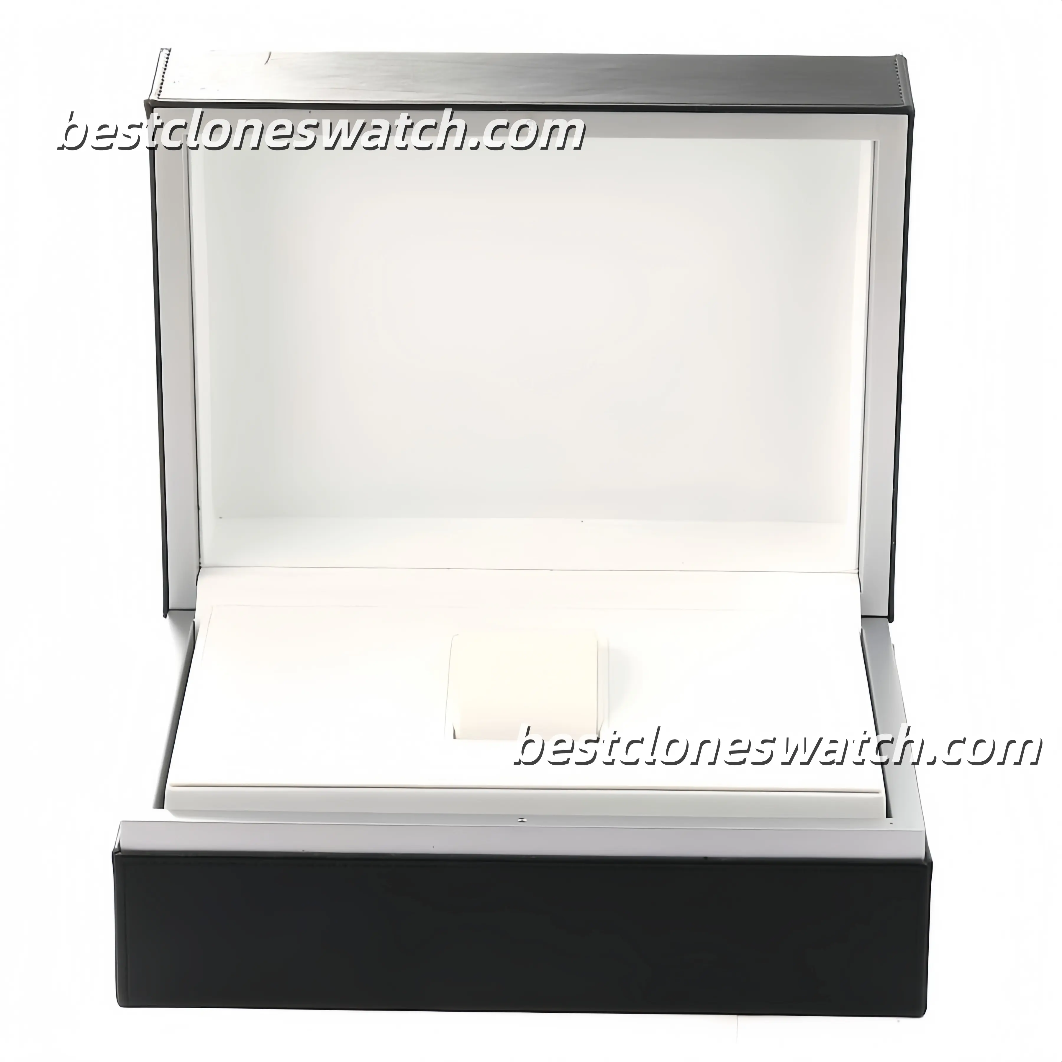 IWC Black Piano Lacquer Wooden Watch Box Set with Warranty Card, Manuals and Certificate for Replica & Super Clone Watches - Image 2