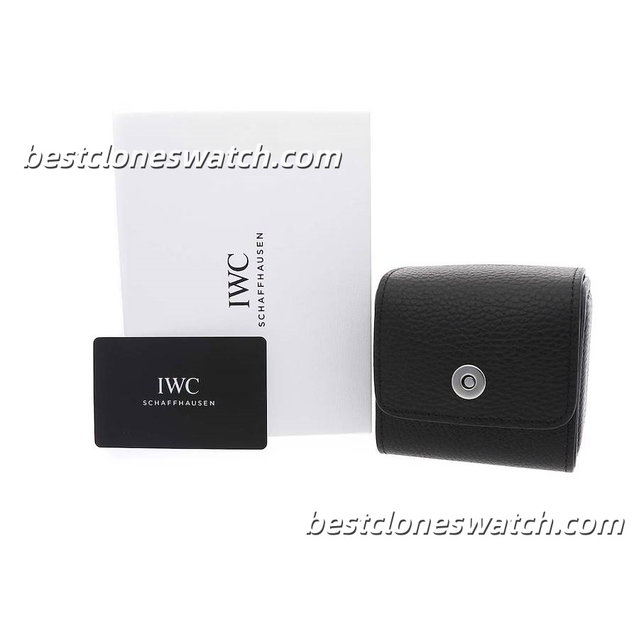 IWC Standard Portable Travel Watch Box Set with Warranty Card, Manuals and Leather Carry Case for Replica & Super Clone Watches - Image 3