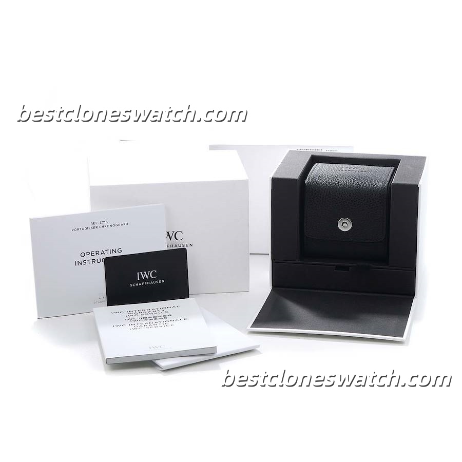 IWC Standard Portable Travel Watch Box Set with Warranty Card, Manuals and Leather Carry Case for Replica & Super Clone Watches - Image 2