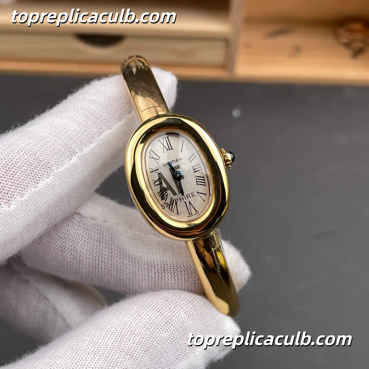 AF Factory Cartier Baignoire No.16 Super Clone Watch Silver Dial WGBA0021 - Image 4