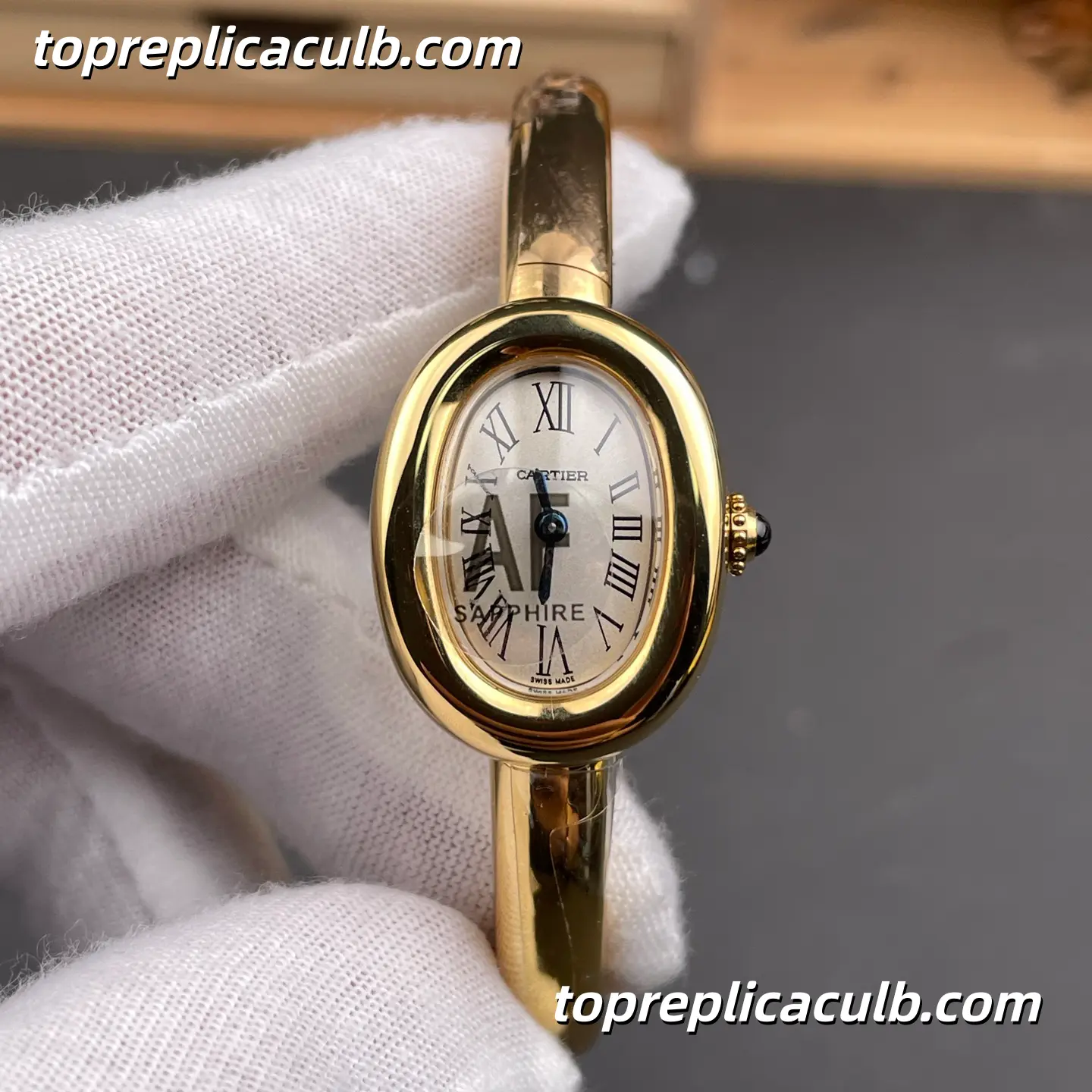 AF Factory Cartier Baignoire No.16 Super Clone Watch Silver Dial WGBA0021 - Image 3