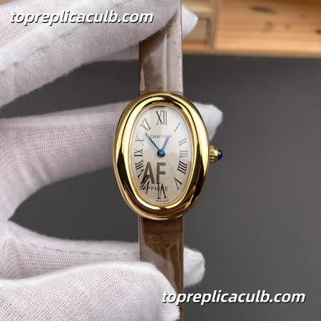 AF Factory Cartier Baignoire Small Model Super Clone Watch Silver Dial WGBA0007