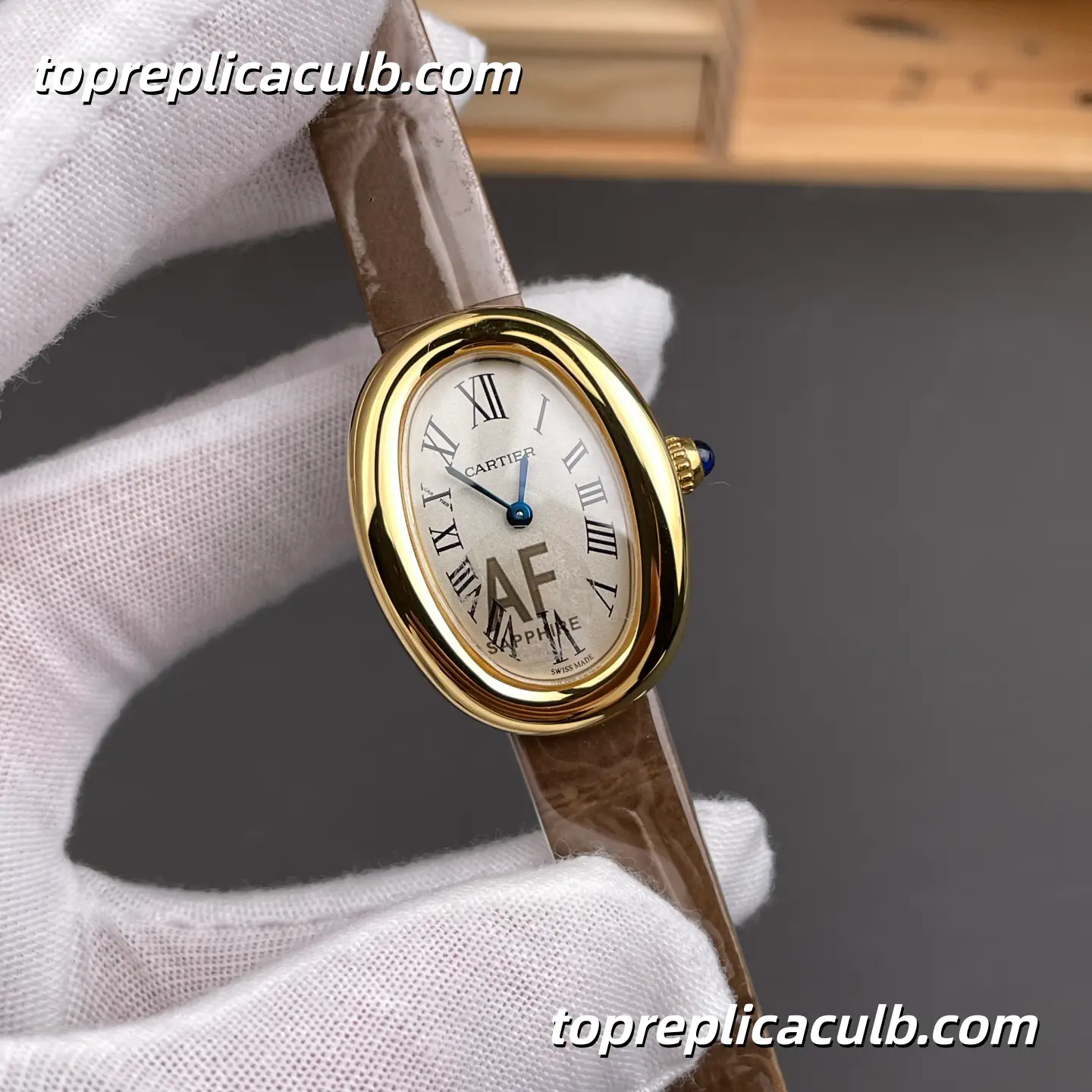 AF Factory Cartier Baignoire Small Model Super Clone Watch Silver Dial WGBA0007 - Image 4