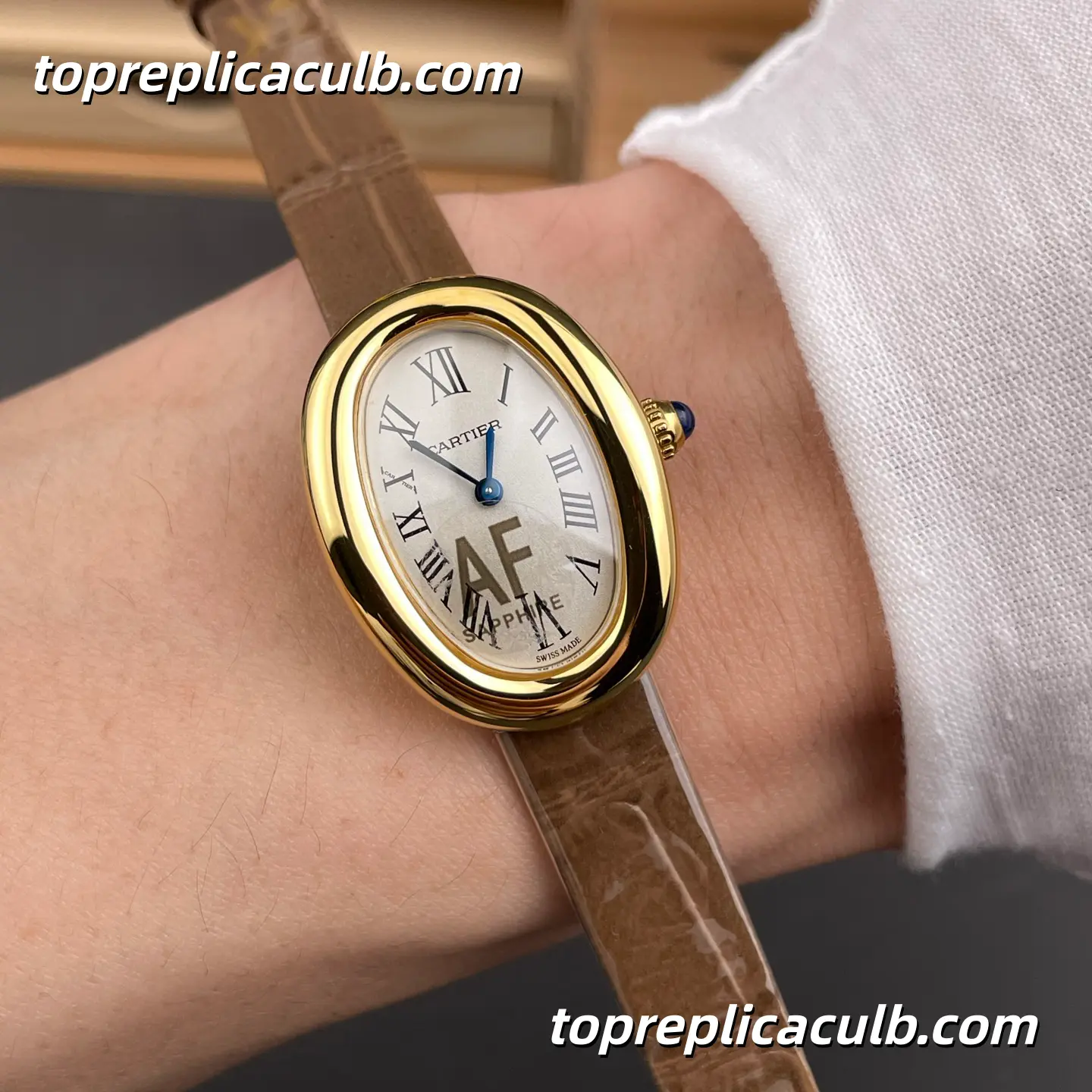 AF Factory Cartier Baignoire Small Model Super Clone Watch Silver Dial WGBA0007 - Image 2