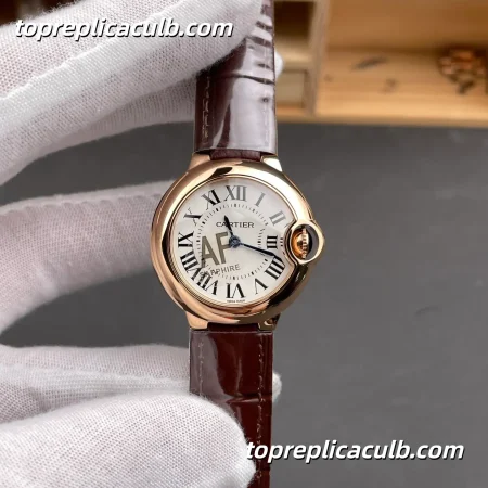 AF Factory Cartier Ballon Bleu Super Clone Watch 28MM Silver Dial WGBB0007