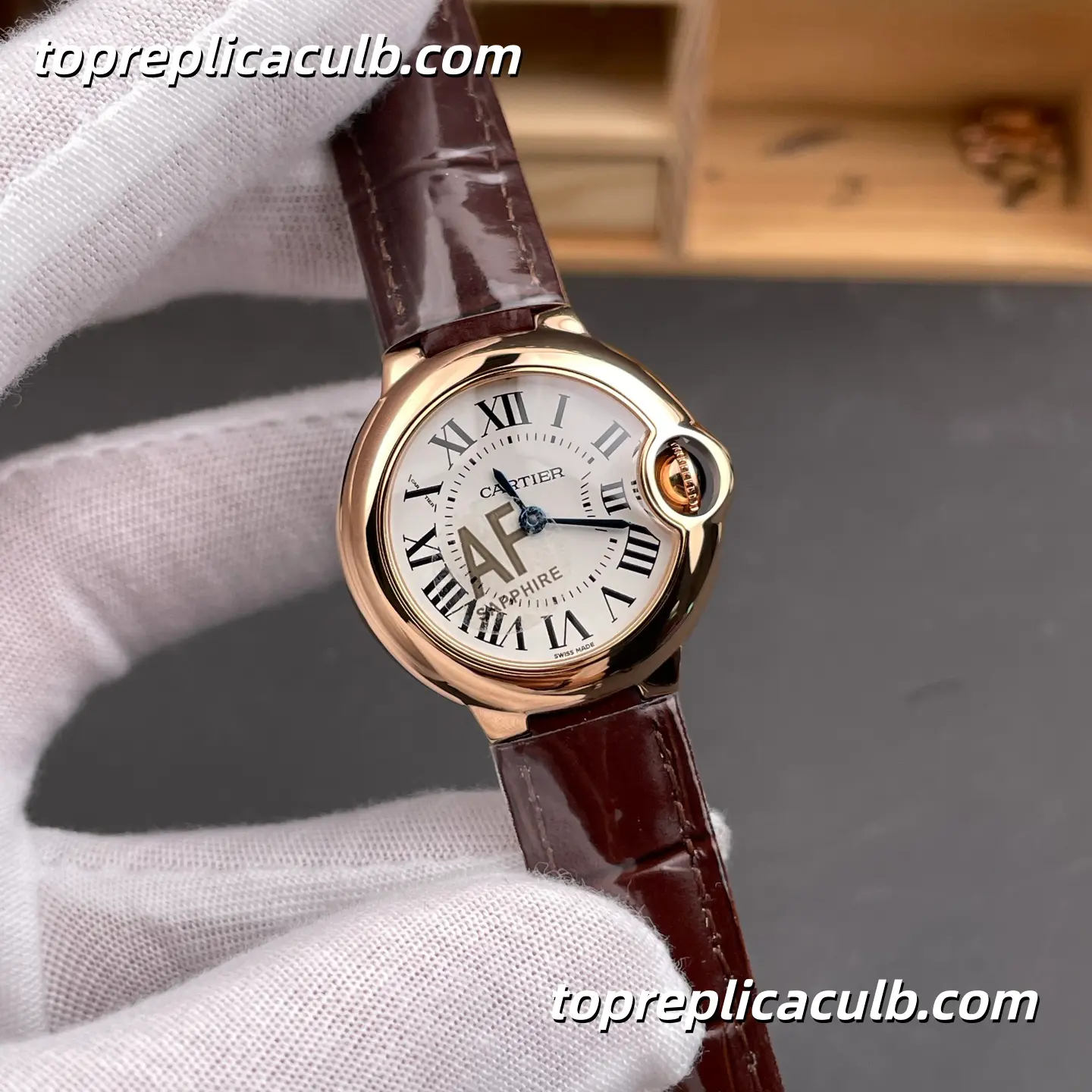 AF Factory Cartier Ballon Bleu Super Clone Watch 28MM Silver Dial WGBB0007 - Image 4