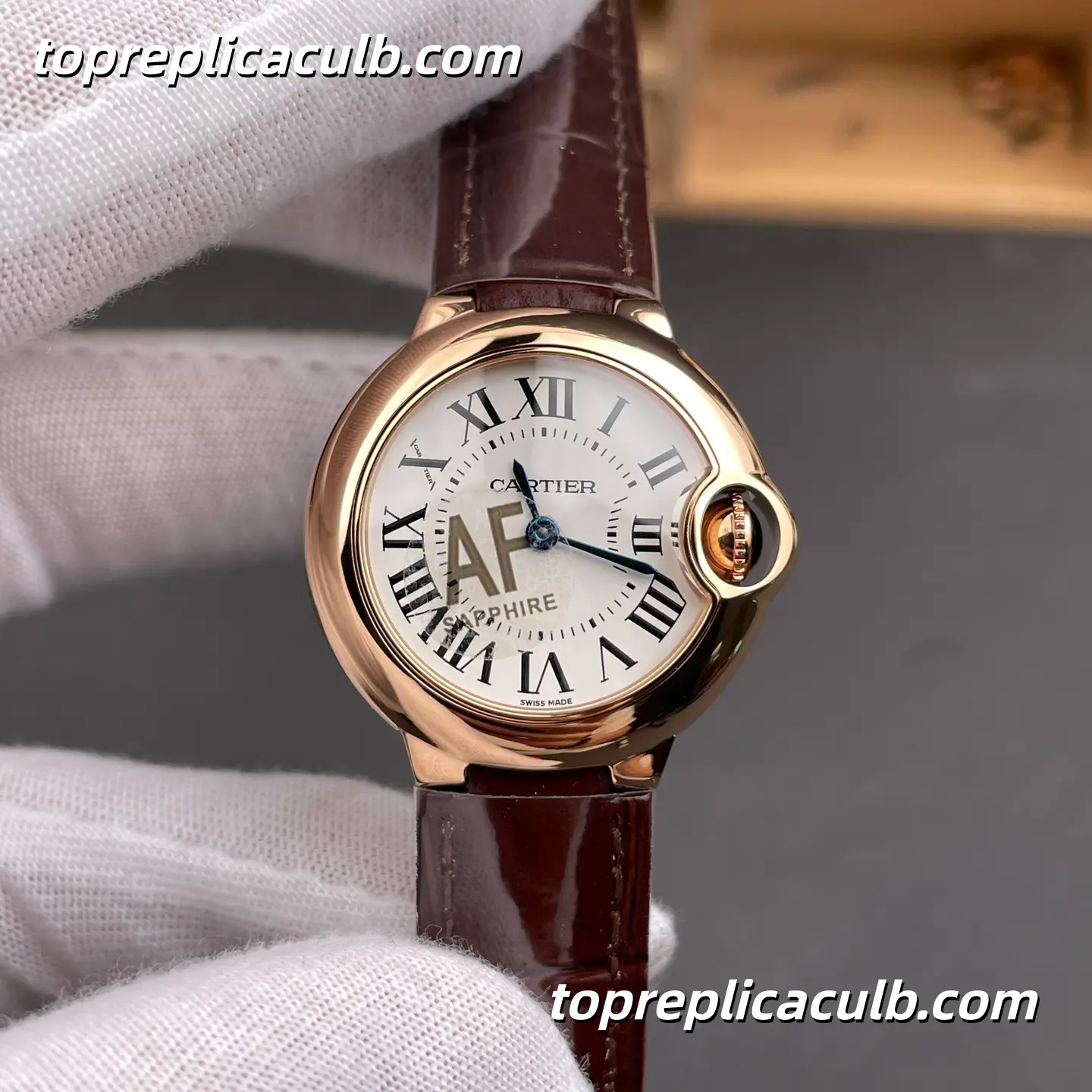 AF Factory Cartier Ballon Bleu Super Clone Watch 28MM Silver Dial WGBB0007 - Image 3