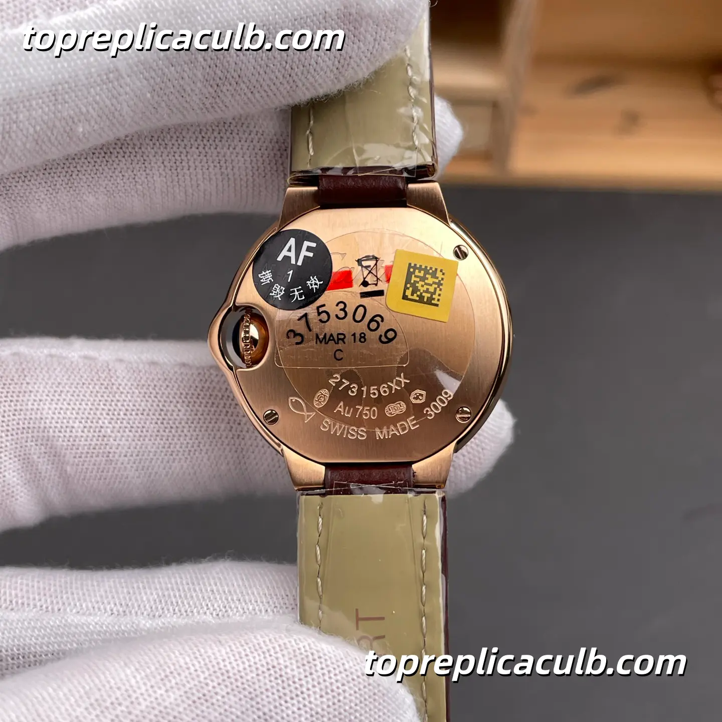 AF Factory Cartier Ballon Bleu Super Clone Watch 28MM Silver Dial WGBB0007 - Image 6