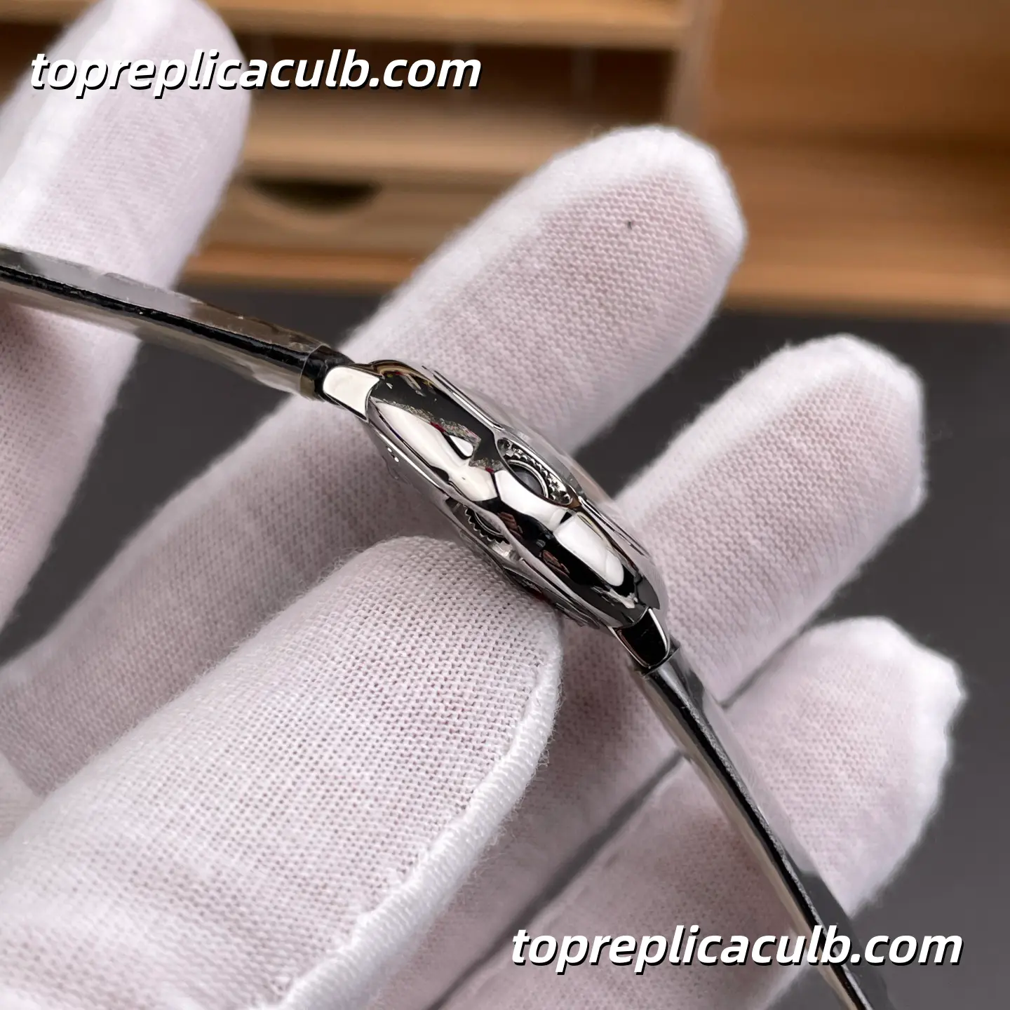 AF Factory Cartier Ballon Bleu Super Clone Watch 28MM Silver Diamond Dial W4BB0008 - Image 6