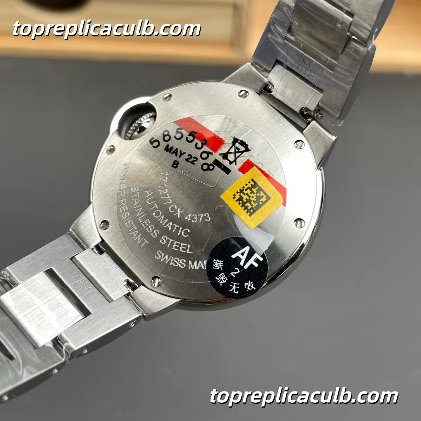 AF Factory Cartier Ballon Bleu Super Clone Watch 33MM Silver Dial W6920071 - Image 7