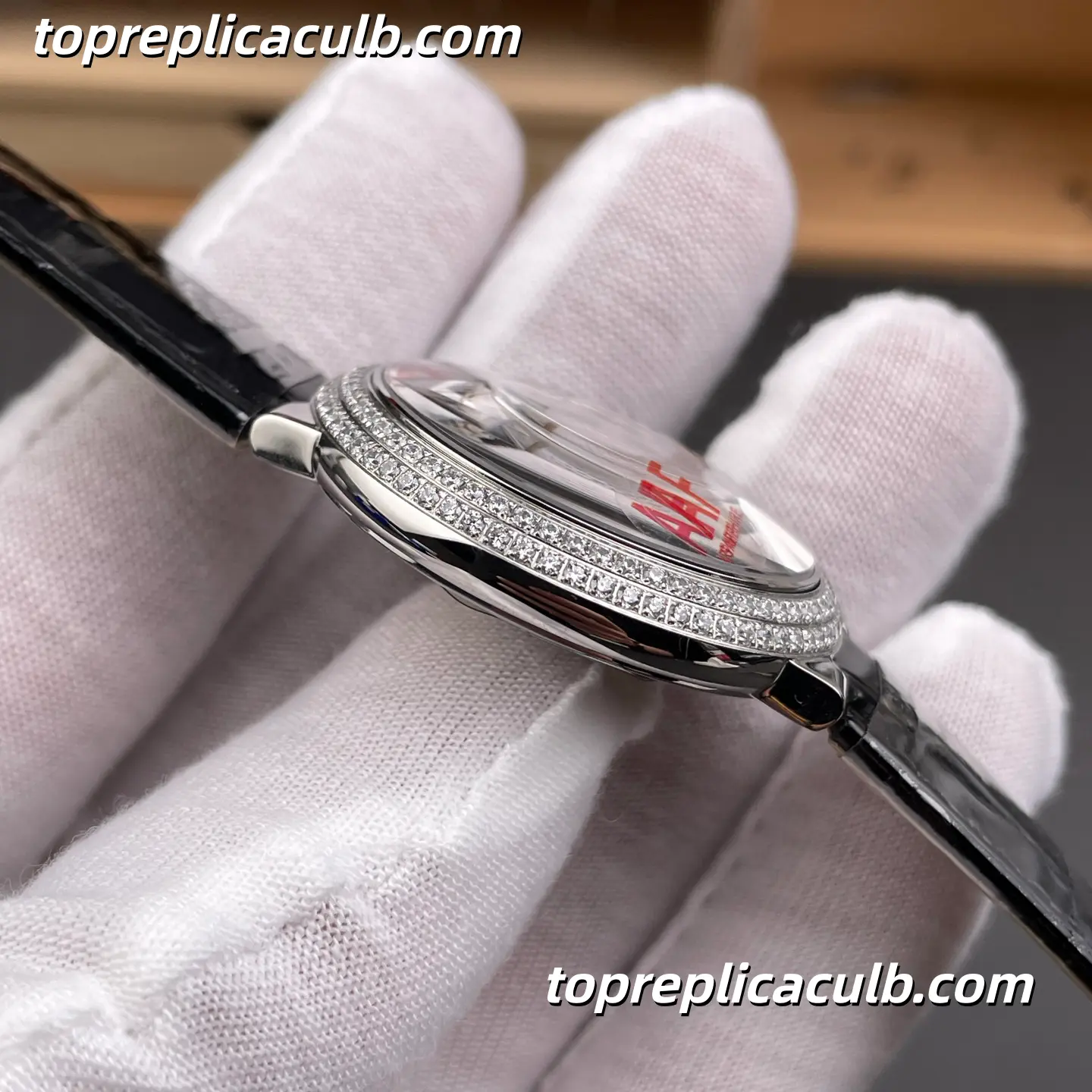 AF Factory Cartier Ballon Bleu Super Clone Watch 36MM Silver Dial Diamond Bezel W4BB0017 - Image 8