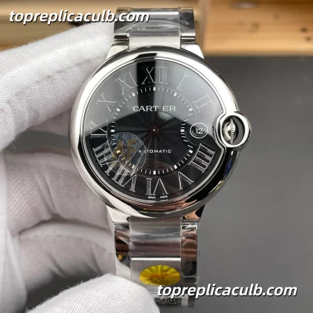 AF Factory Cartier Ballon Bleu Super Clone Watch 42MM Black Dial W6920042
