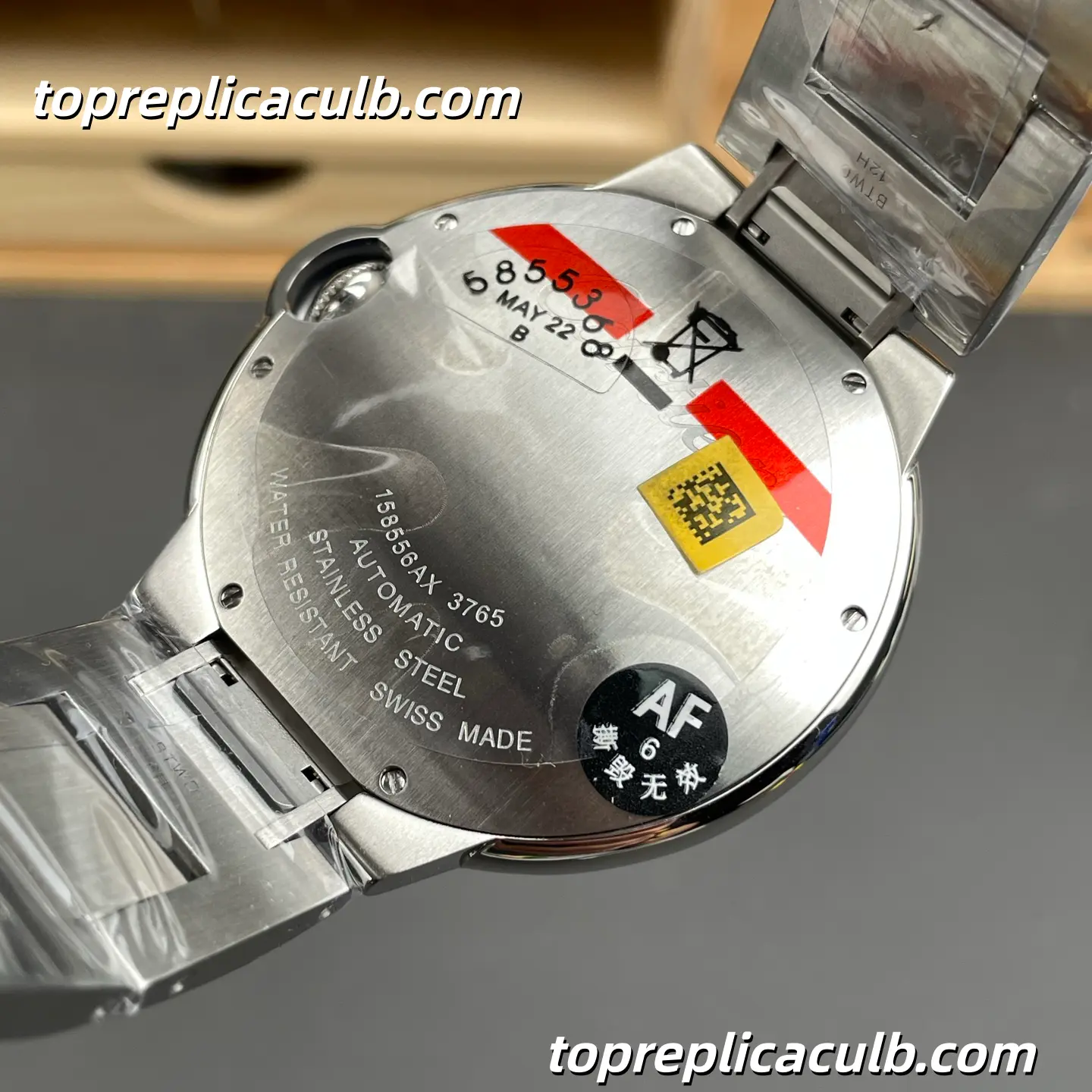 AF Factory Cartier Ballon Bleu Super Clone Watch 42MM Black Dial W6920042 - Image 5