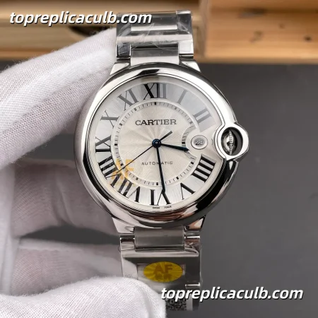 AF Factory Cartier Ballon Bleu Super Clone Watch 42MM Silver Dial WSBB0049
