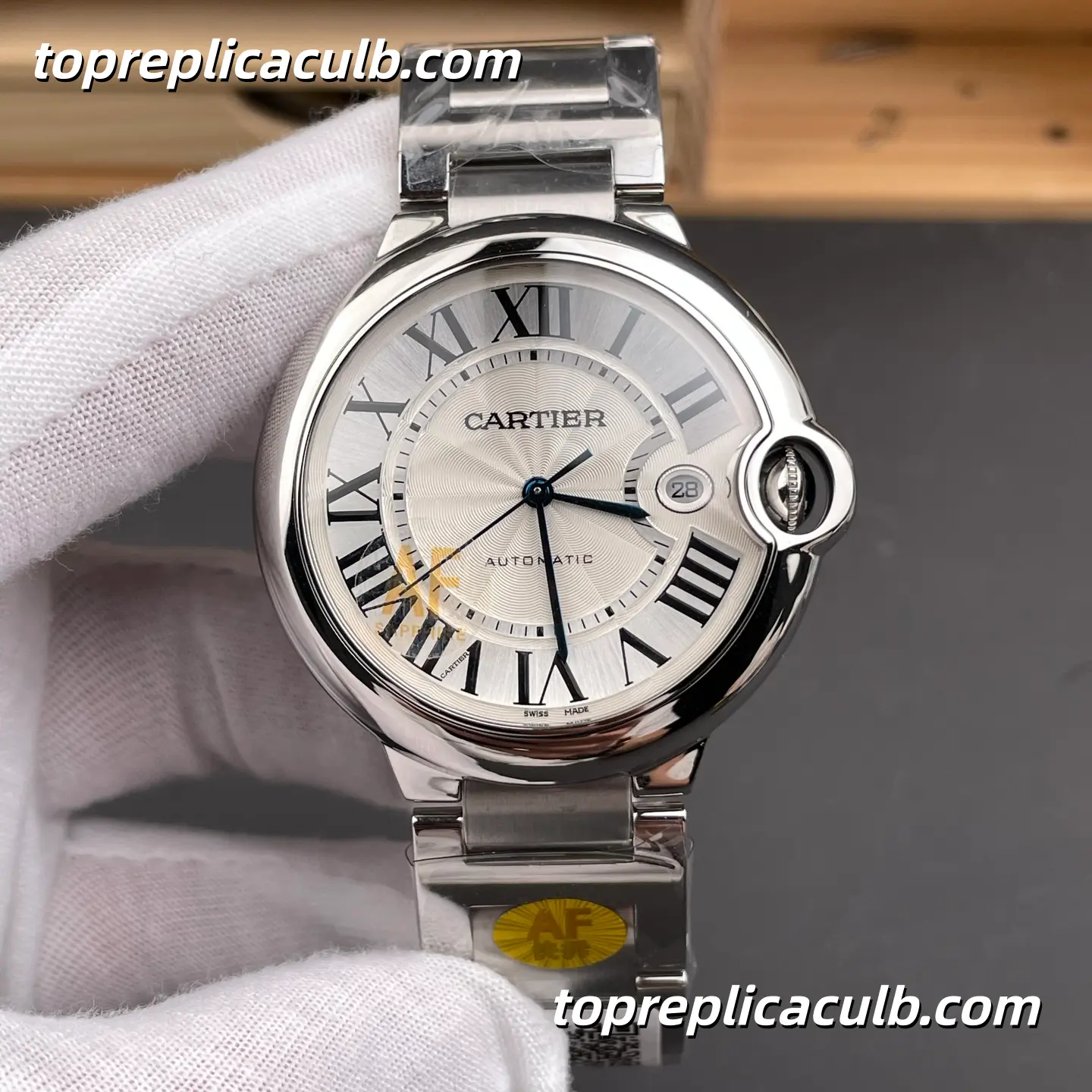 AF Factory Cartier Ballon Bleu Super Clone Watch 42MM Silver Dial WSBB0049