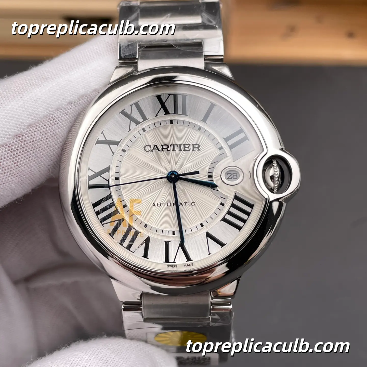 AF Factory Cartier Ballon Bleu Super Clone Watch 42MM Silver Dial WSBB0049 - Image 3