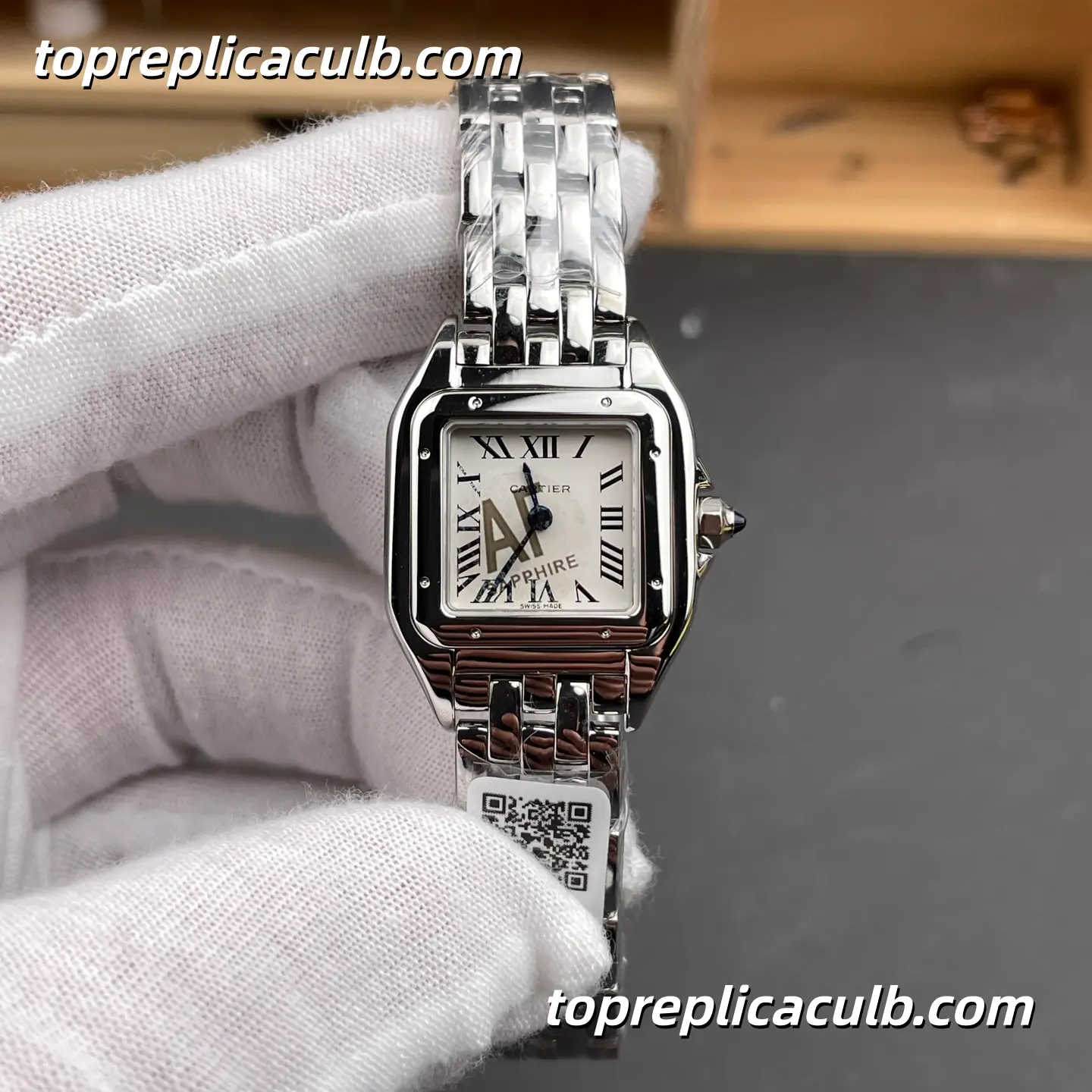 AF Factory Cartier Panthère Small Model Super Clone Watch 23MM Silver Dial WSPN0013