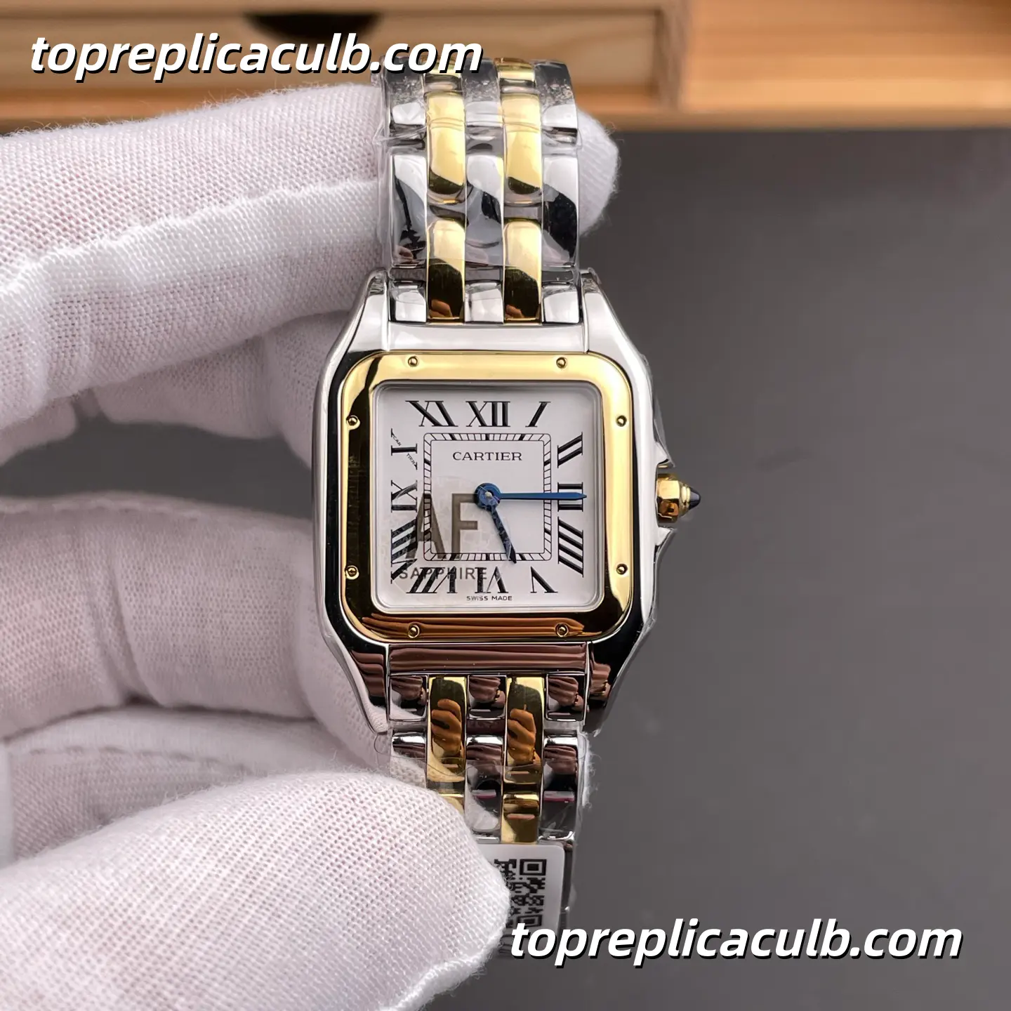 AF Factory Cartier Panthère Small Model Super Clone Watch 27MM Silver Dial W2PN0007