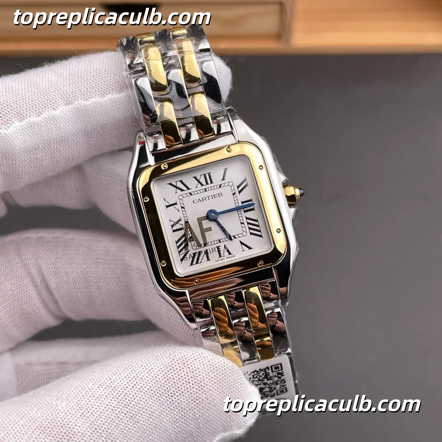 AF Factory Cartier Panthère Small Model Super Clone Watch 27MM Silver Dial W2PN0007 - Image 4