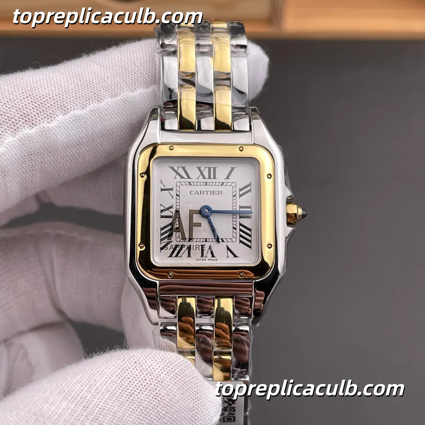 AF Factory Cartier Panthère Small Model Super Clone Watch 27MM Silver Dial W2PN0007 - Image 3