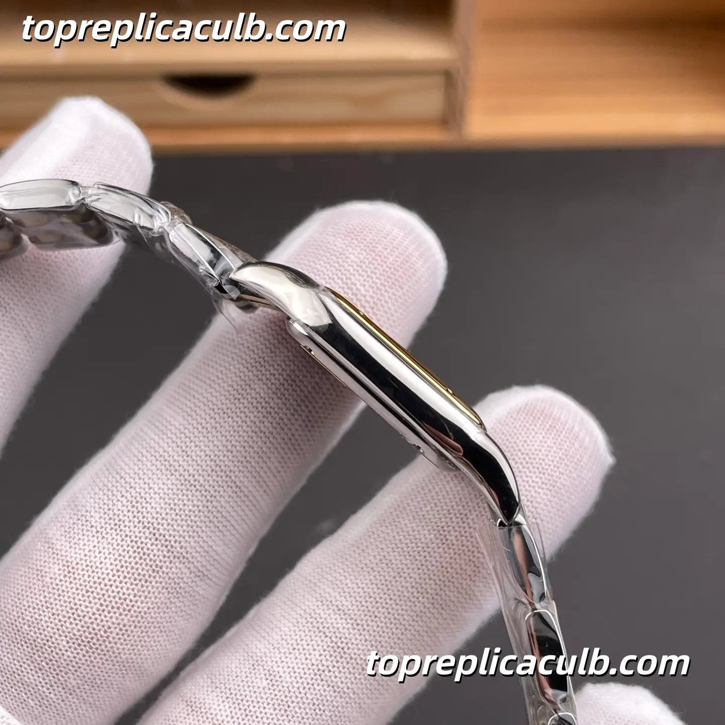 AF Factory Cartier Panthère Small Model Super Clone Watch 27MM Silver Dial W2PN0007 - Image 6