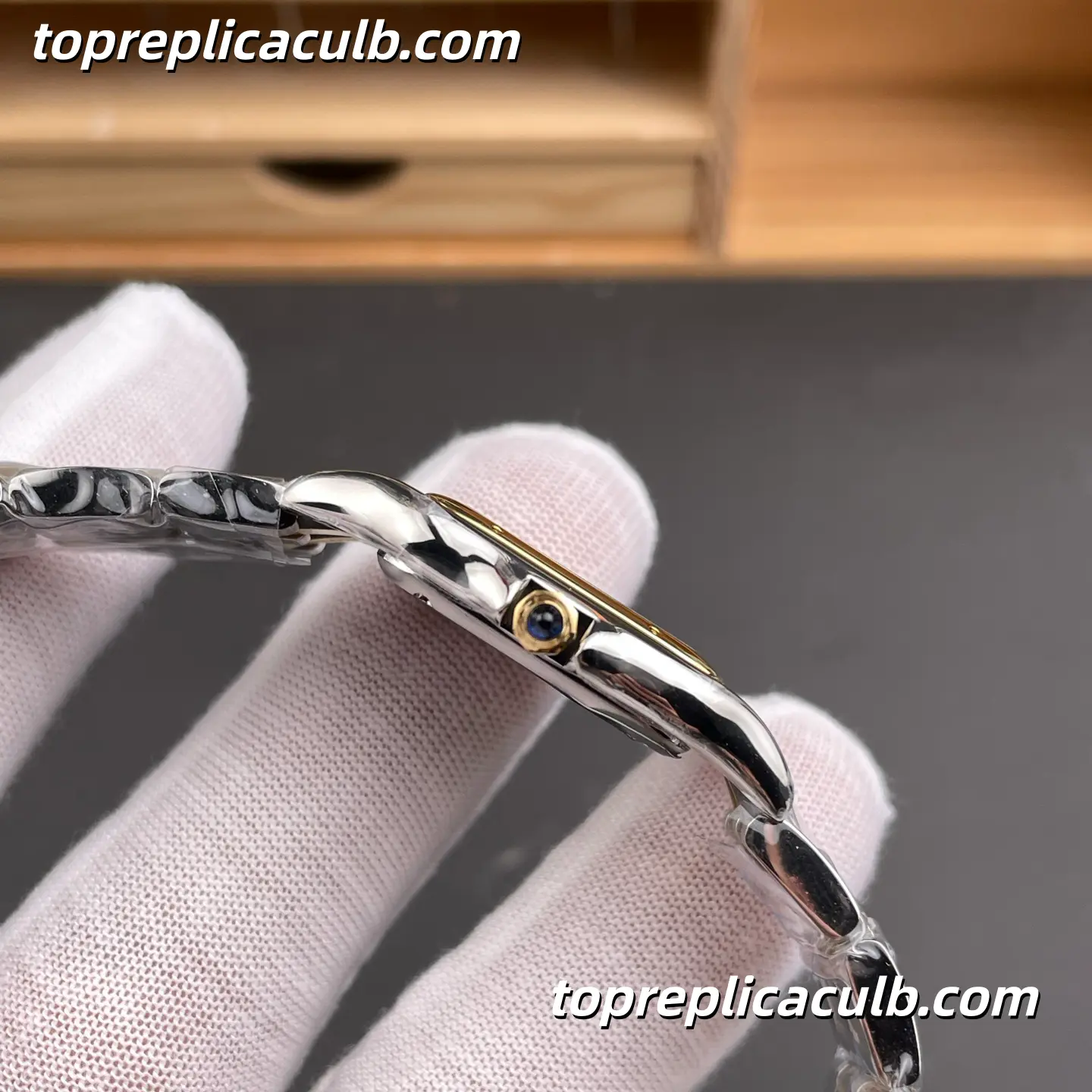AF Factory Cartier Panthère Small Model Super Clone Watch 27MM Silver Dial W2PN0007 - Image 5