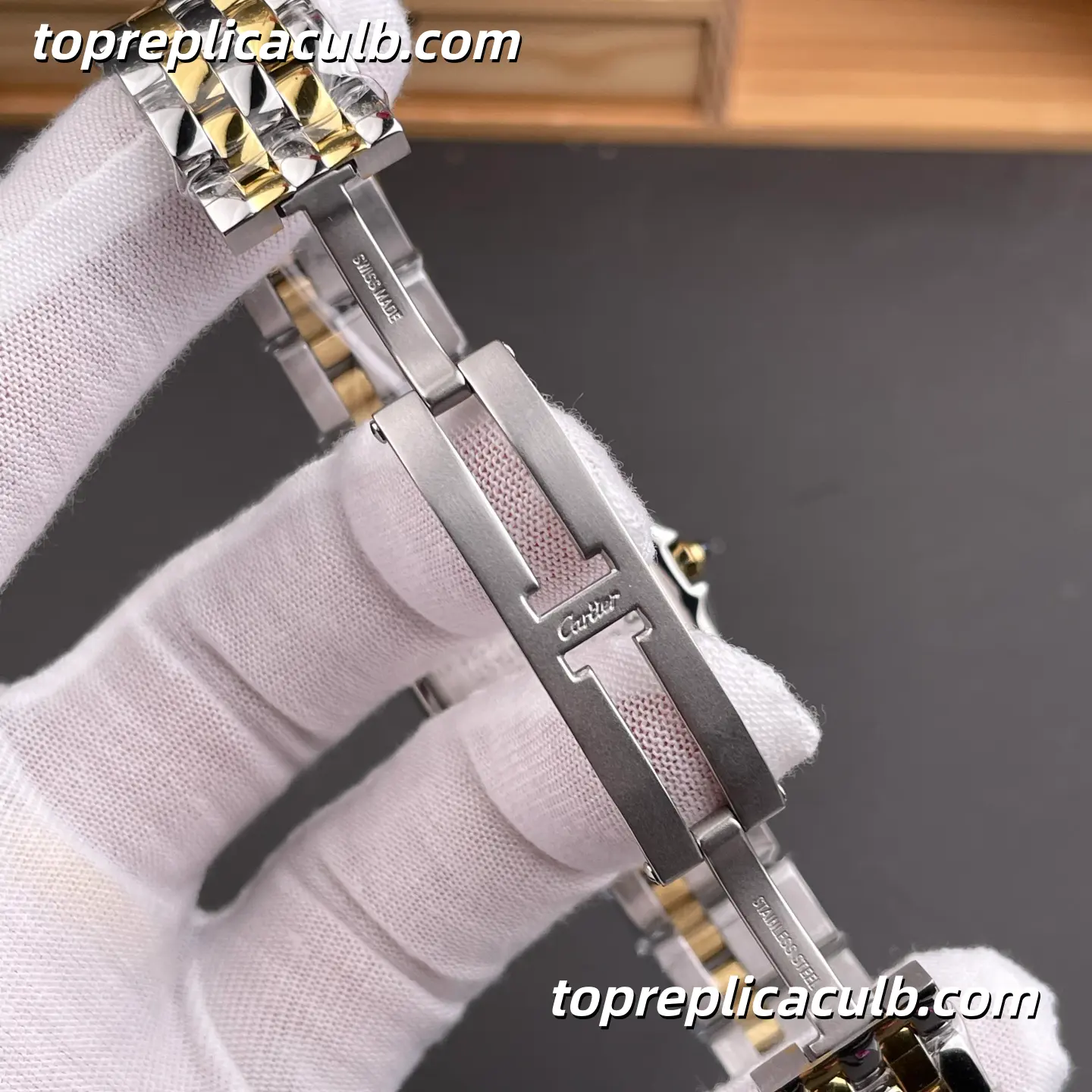 AF Factory Cartier Panthère Small Model Super Clone Watch 27MM Silver Dial W2PN0007 - Image 7