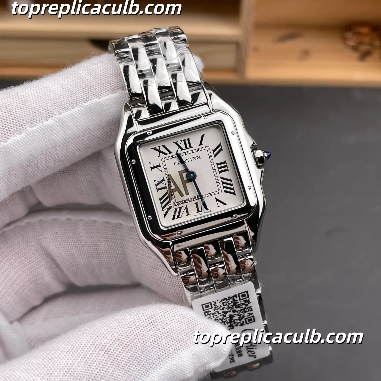 AF Factory Cartier Panthère Super Clone Watch 27MM Silver Dial WSPN0015 - Image 4