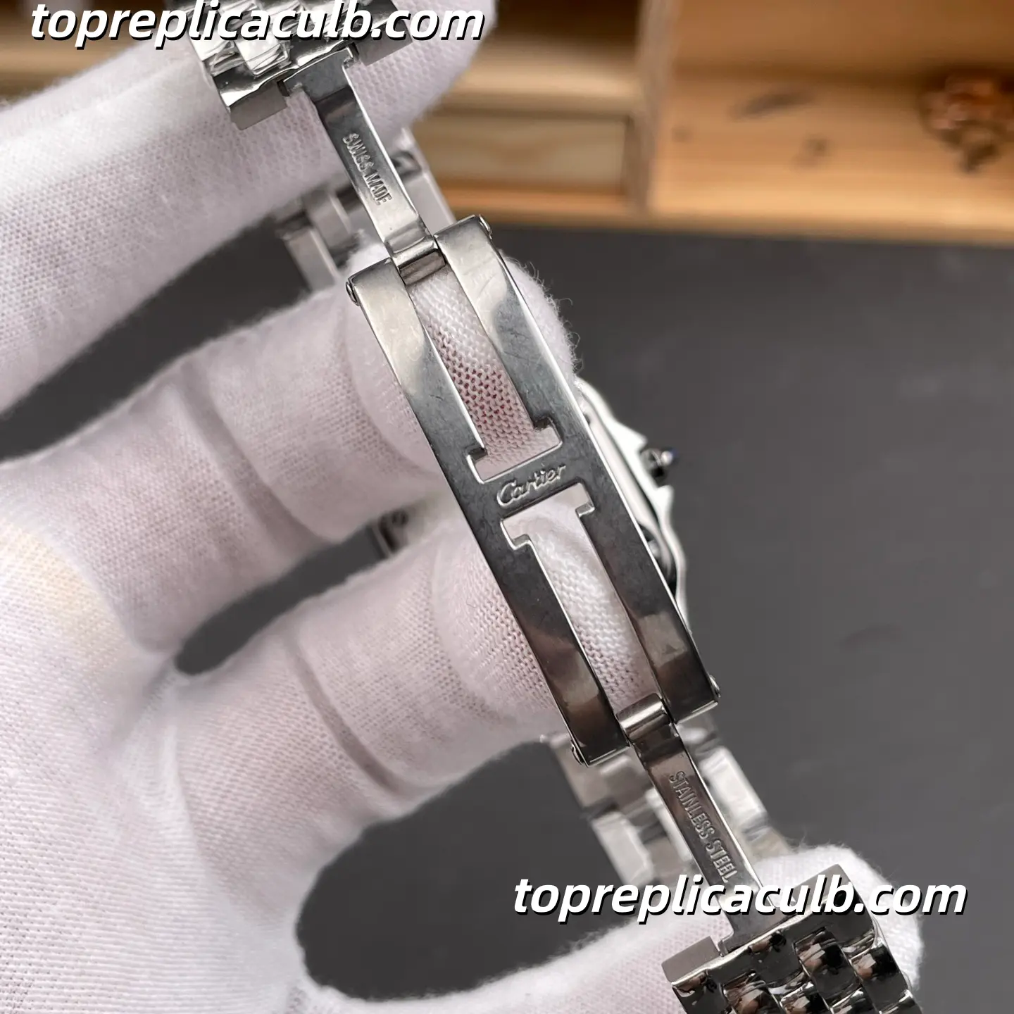 AF Factory Cartier Panthère Super Clone Watch 27MM Silver Dial WSPN0015 - Image 8