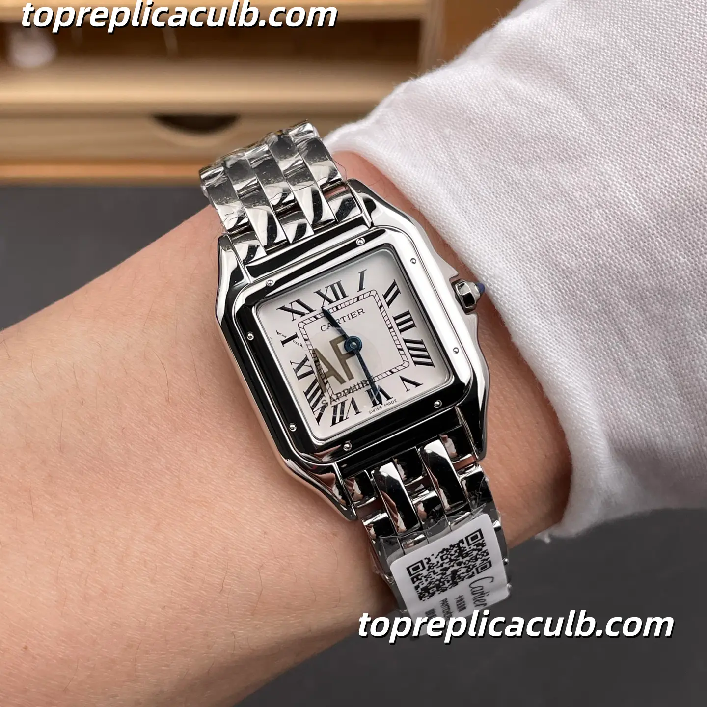AF Factory Cartier Panthère Super Clone Watch 27MM Silver Dial WSPN0015 - Image 2