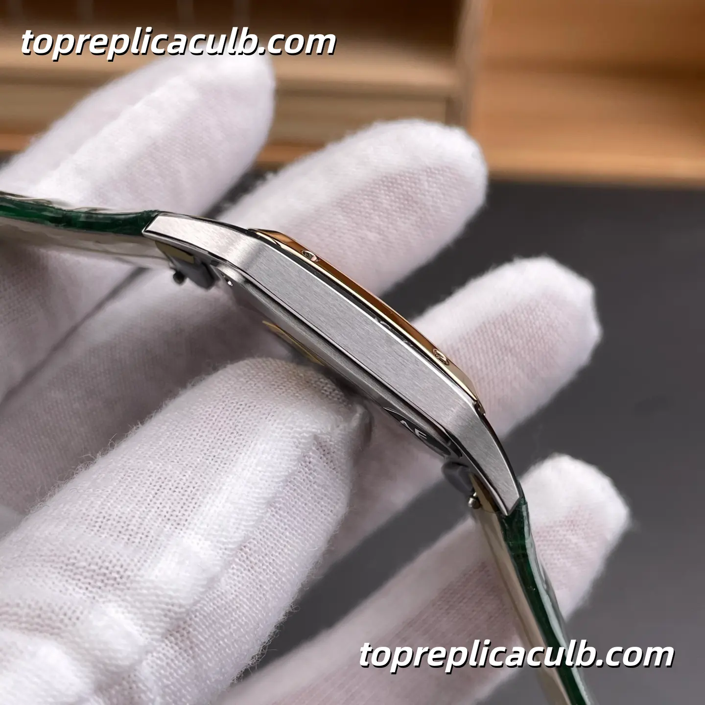 AF Factory Cartier Santos Super Clone Watch 31.4MM Silver Dial W2SA0011 - Image 7