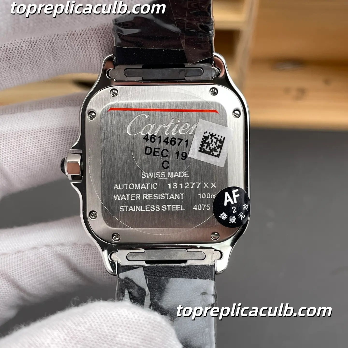 AF Factory Cartier Santos Super Clone Watch 35.1MM Gradient Brown Dial WSSA0065 - Image 6
