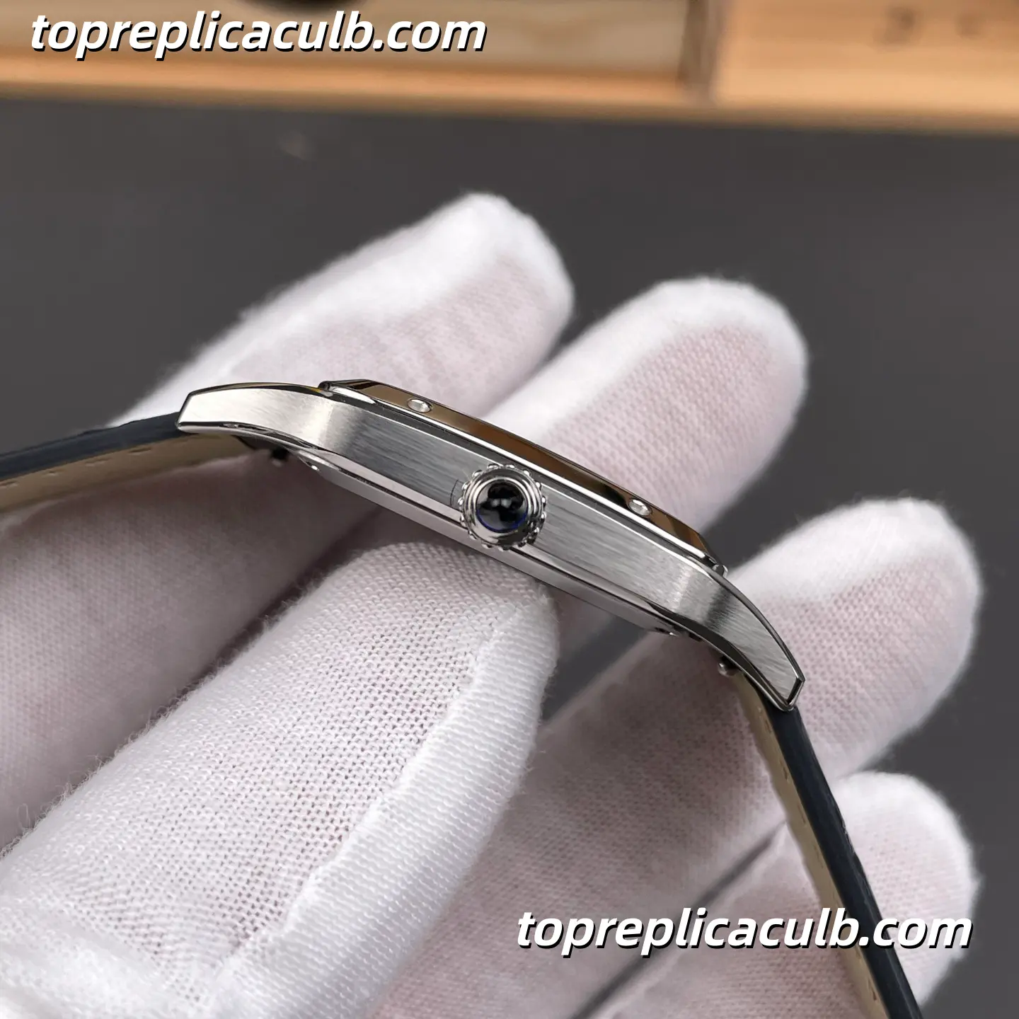 F1 Factory Cartier Santos Large Model Super Clone Watch 43.5MM Silver Dial WSSA0022 - Image 5